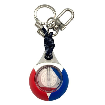 LOUIS VUITTON Bag Charm Compass Keychain Red Blue White M62342