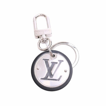 LOUIS VUITTON LV Circle Key Ring Bag Charm M67362 Silver/Black Men's