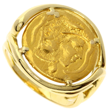 PIAGET Hans Erni Coin Ring K18 Yellow Gold/K24YG Women's