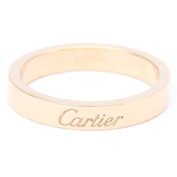 CARTIER C De  Wedding Ring Pink Gold [18K] Fashion No Stone Band Ring Pink Gold