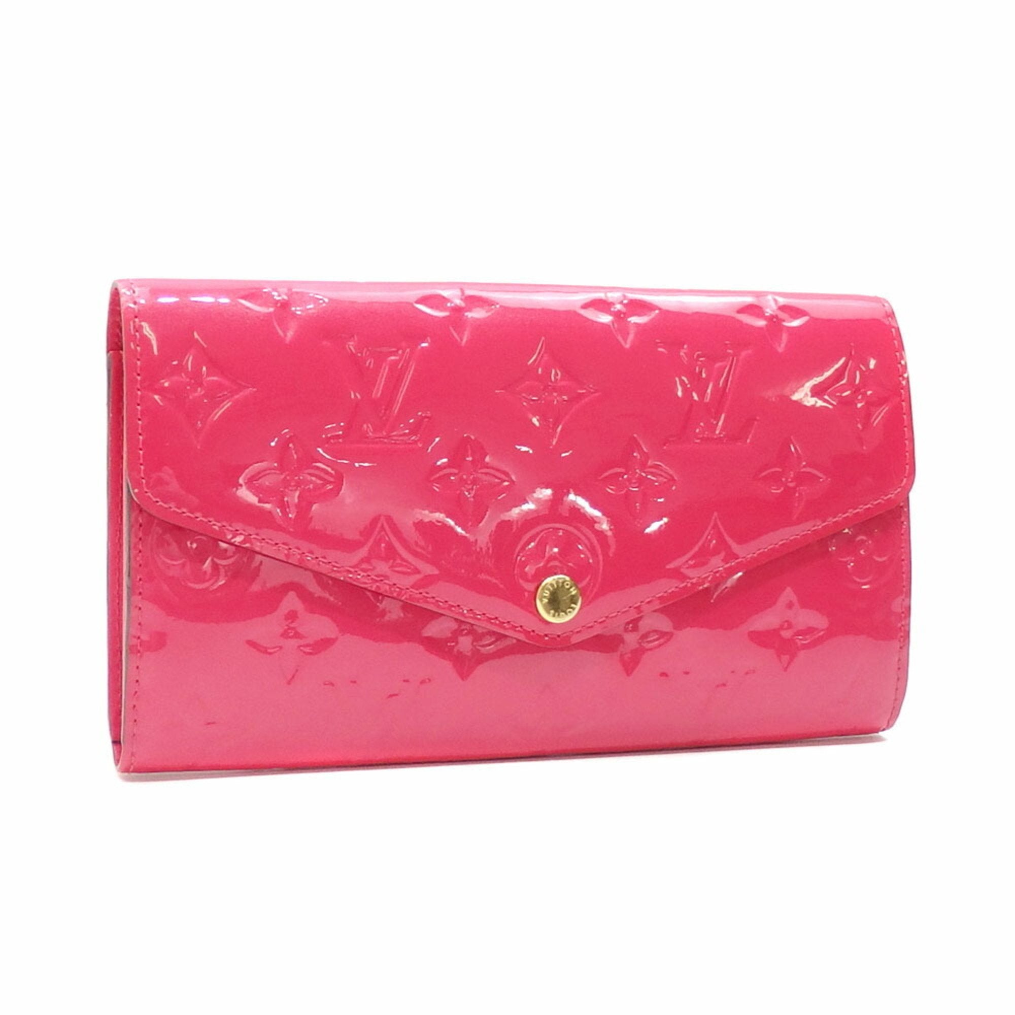 Louis Vuitton Vintage Long Wallet Portefeuille Sarah Vernis Monogram Pink