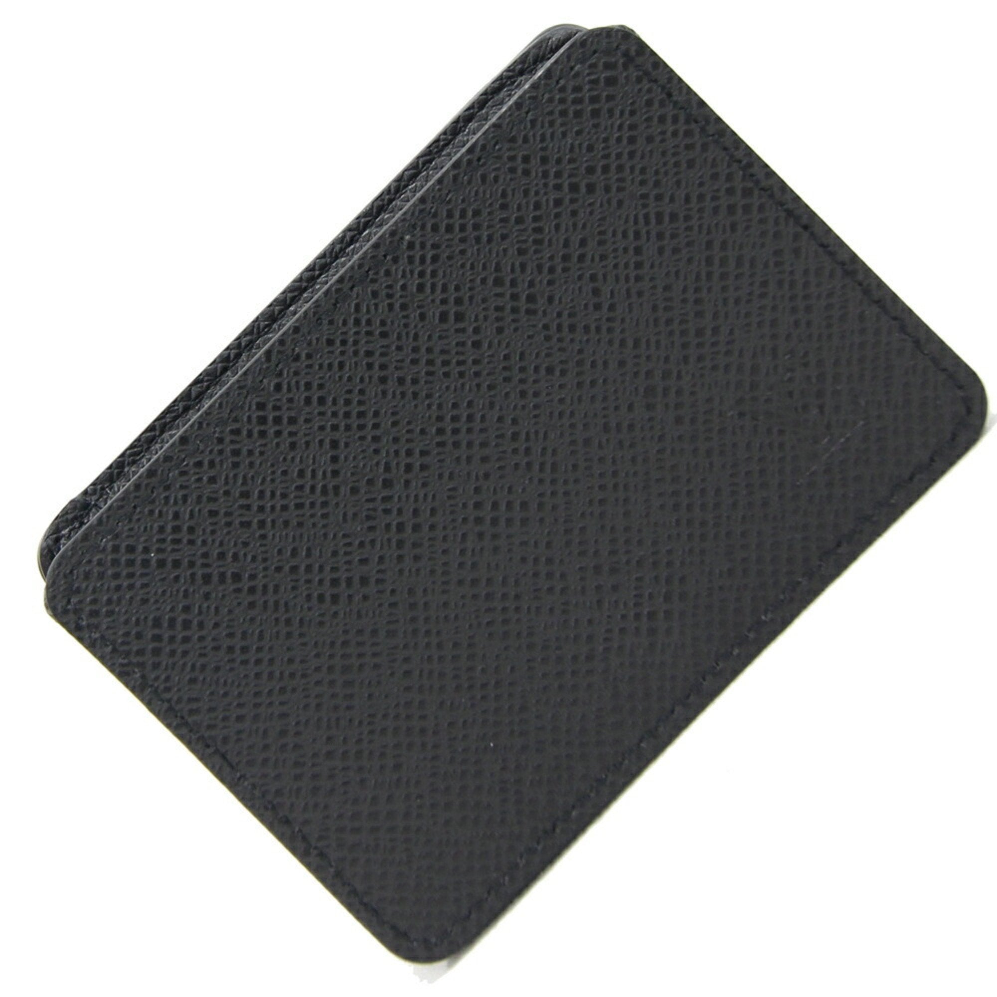 LOUIS VUITTON Coin Case Taiga Purse M30598 Noir Black Leather Men's Sq