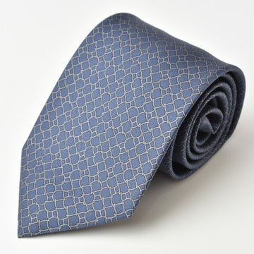HERMES tie  silk twill blue 606116