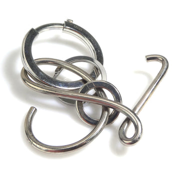 LOEWE Charm Key Ring Metal Silver Unisex