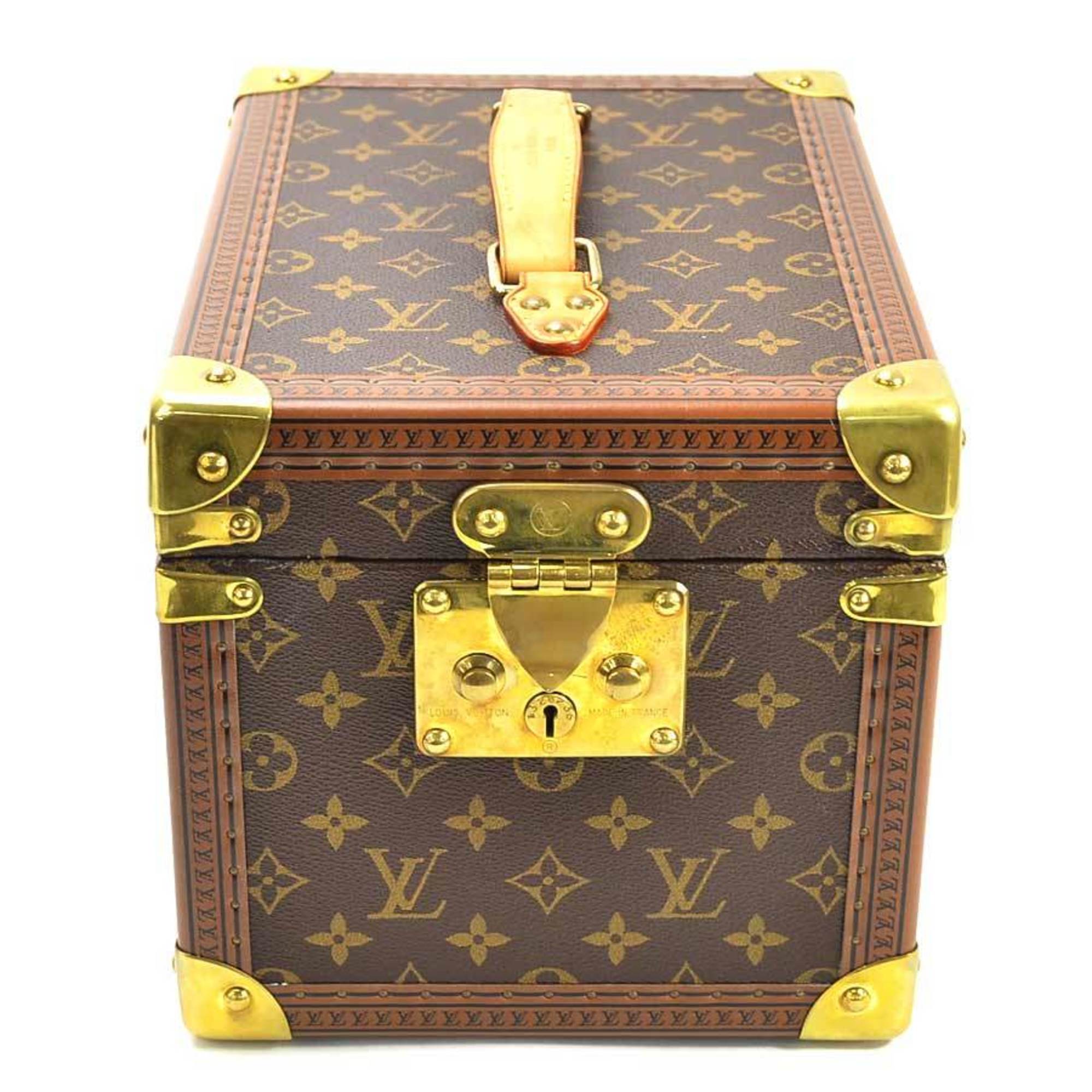 Louis Vuitton Makeup Box Case Monogram Bowat Fracon Brown Canvas Women