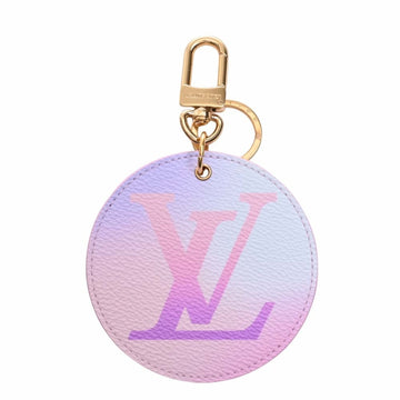 LOUIS VUITTON Monogram Portocle Illustre Charm Key Ring M00666 Pink Ladies