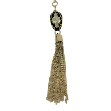 BVLGARI Serpenti Bag Charm Champagne Gold Keychain Accessories Women Men Unisex