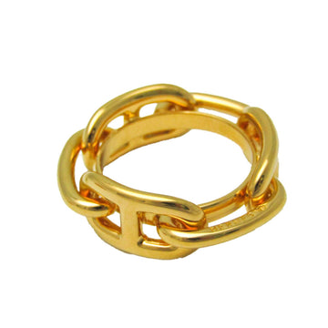 HERMES Metal Scarf Ring Gold Lugate Shane Dunkle