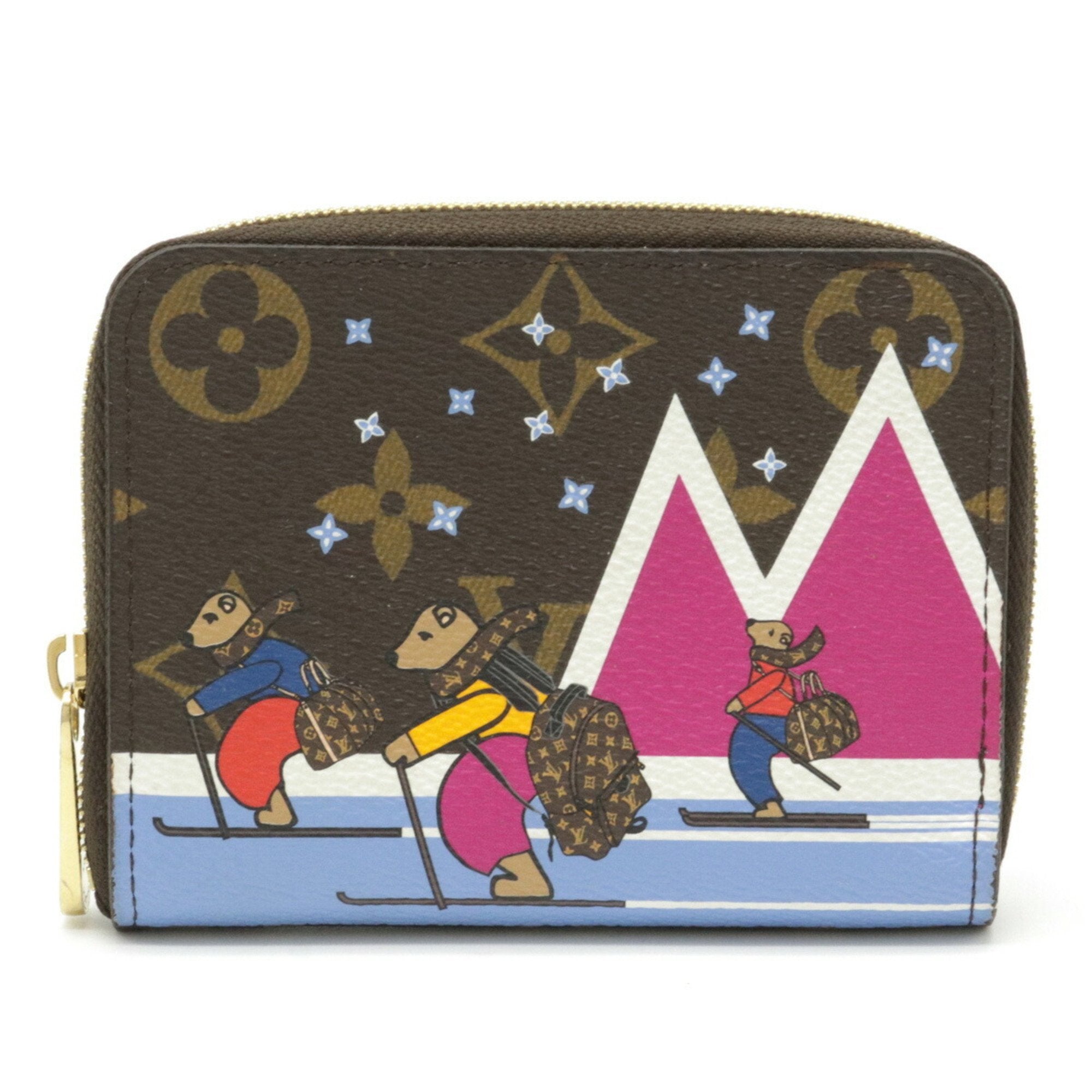 Louis Vuitton Zippy ILLUSTRE Holiday Ski Bear Long Wallet