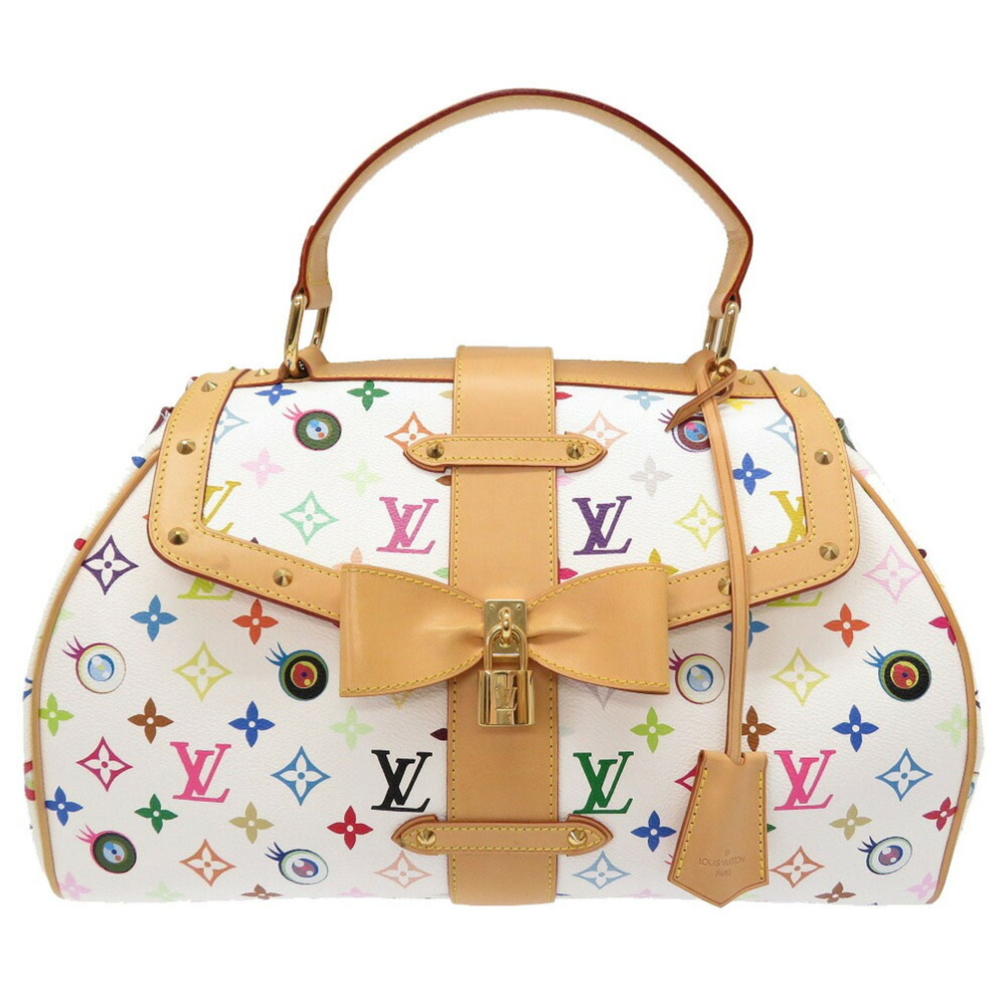 Louis Vuitton 2003 Pre-owned Monogram Multicolour Sac Retro GM Handbag - White