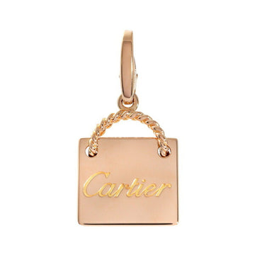 CARTIER shopping bag K18PG pink gold charm
