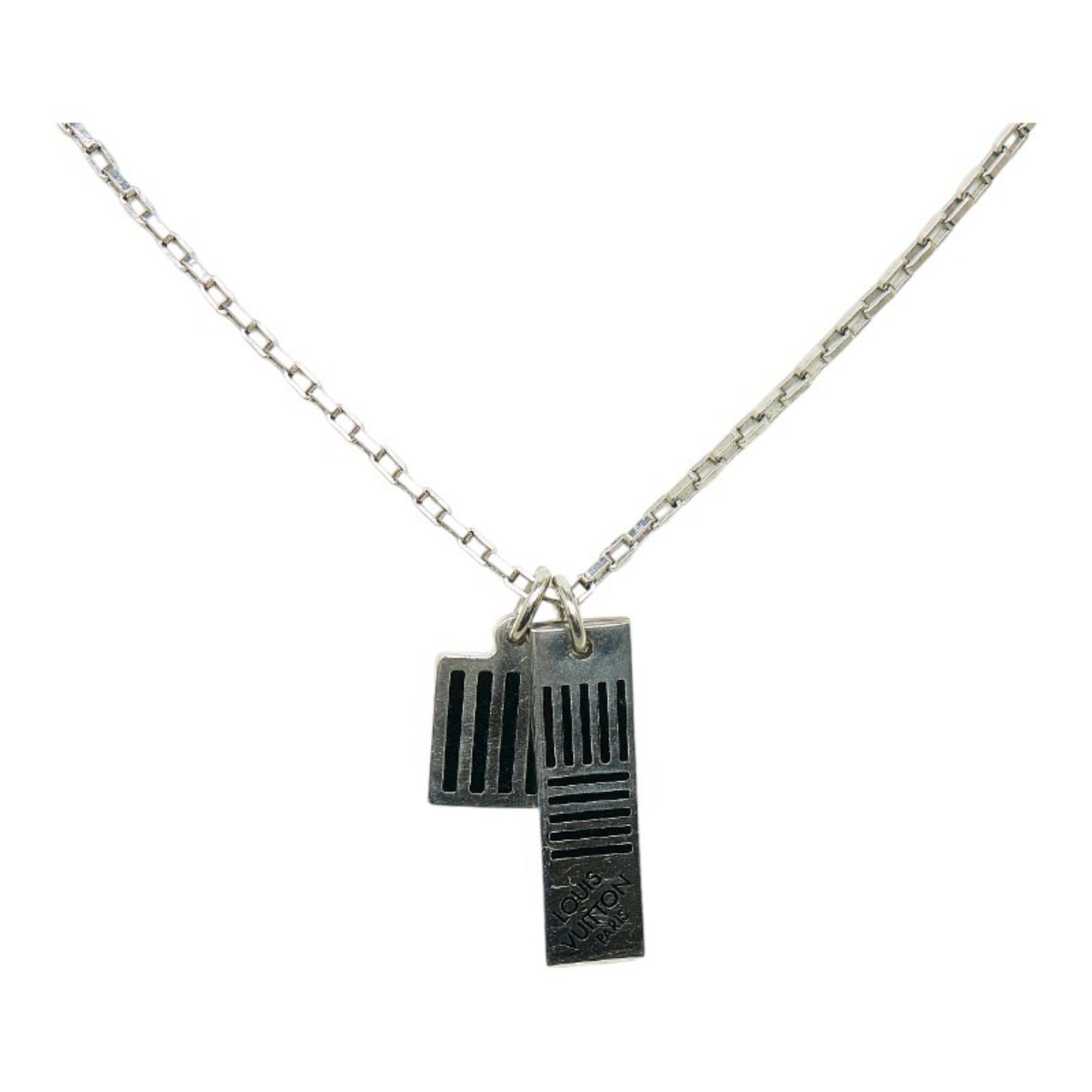 Shop Louis Vuitton Damier black necklace (M62490) by Milanoo