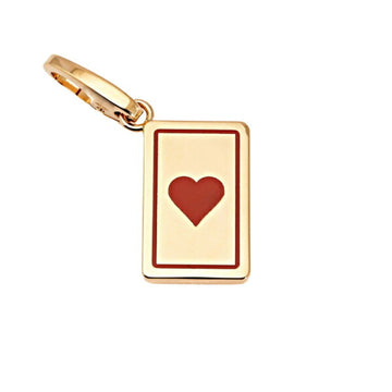 CARTIER Playing Card Heart K18PG Pink Gold Charm