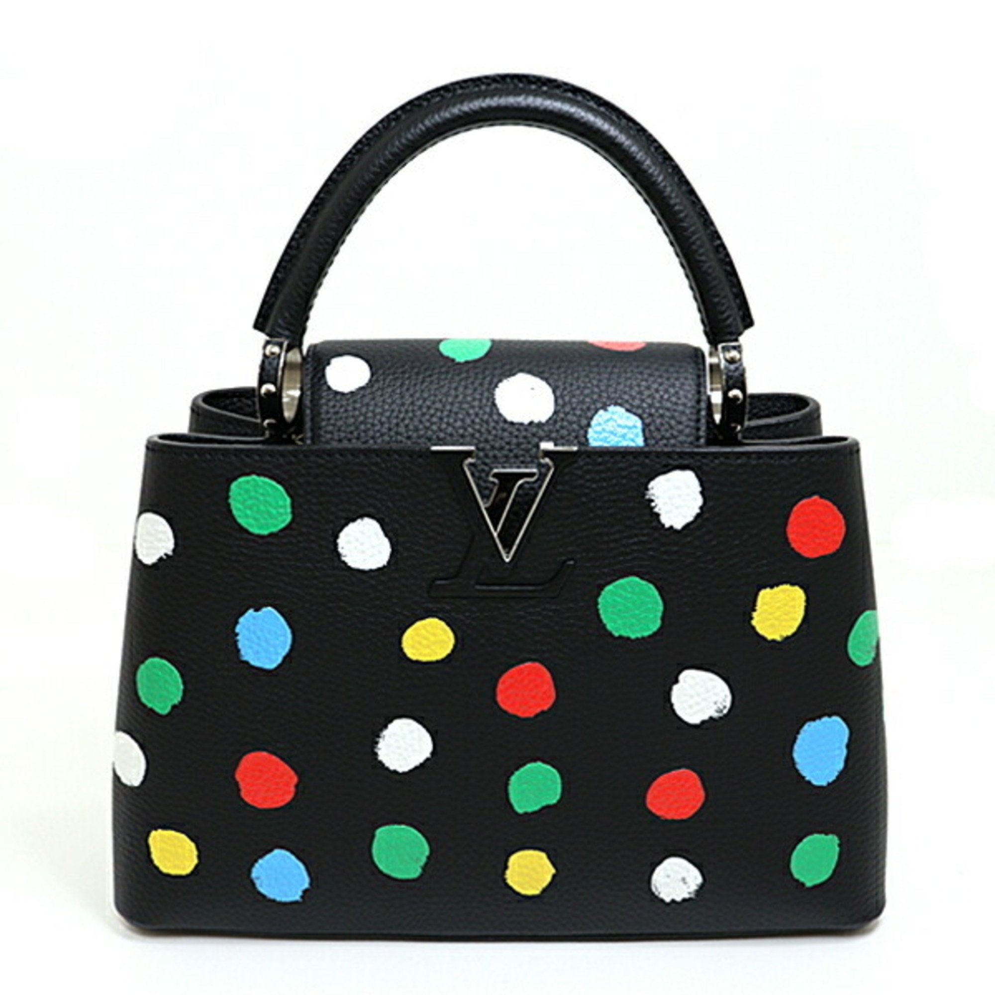 Cloth handbag Louis Vuitton x Yayoi Kusama Multicolour in Cloth