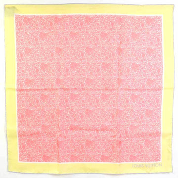 LOUIS VUITTON Scarf Silk Yellow/Pink Ladies M75273 e55766a