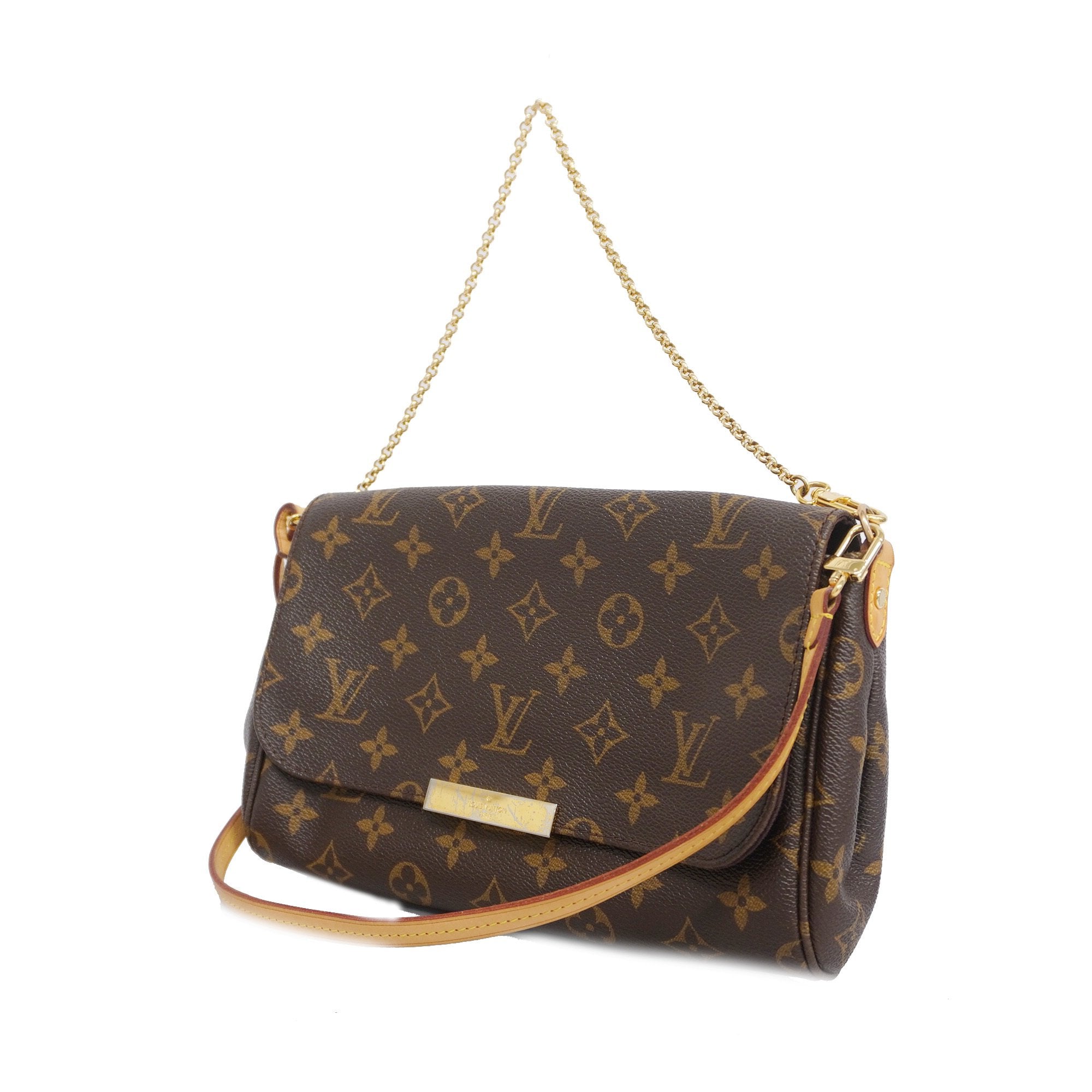 Louis Vuitton Monogram 2way Bag Favorite MM M40718 Women's Shoulder Ba