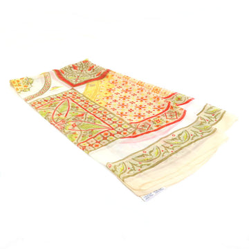 HERMES scarf CIELS BYZANTINS silk light beige/multicolor ladies