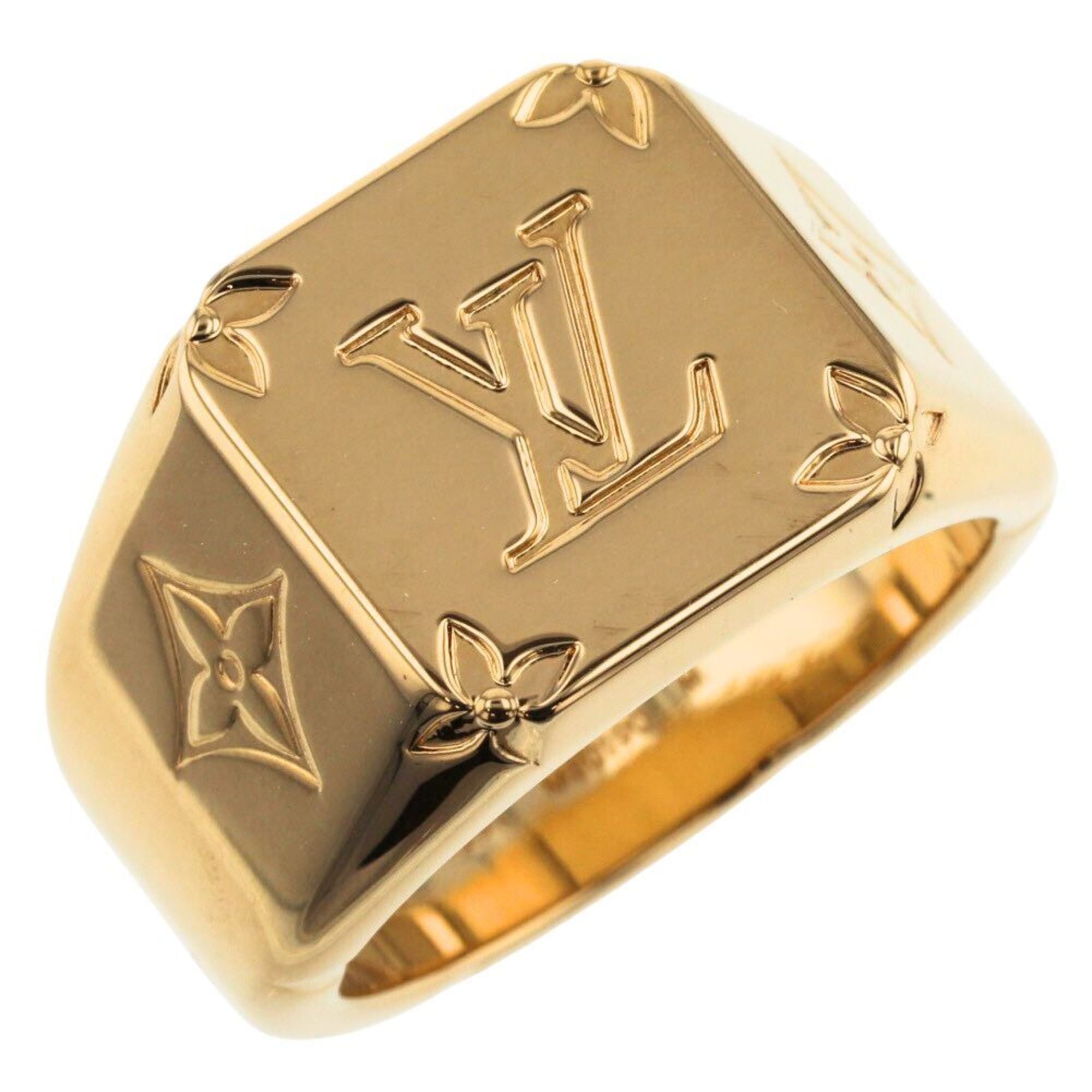 Louis Vuitton Monogram Logo Signet Ring Rings (M80191, M80190)