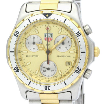 TAG HEUER 2000 Professional Chronograph Gold Plated Steel Watch CE1121 BF536754
