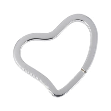 TIFFANY Open Heart Keychain Silver 925 &Co. Women's