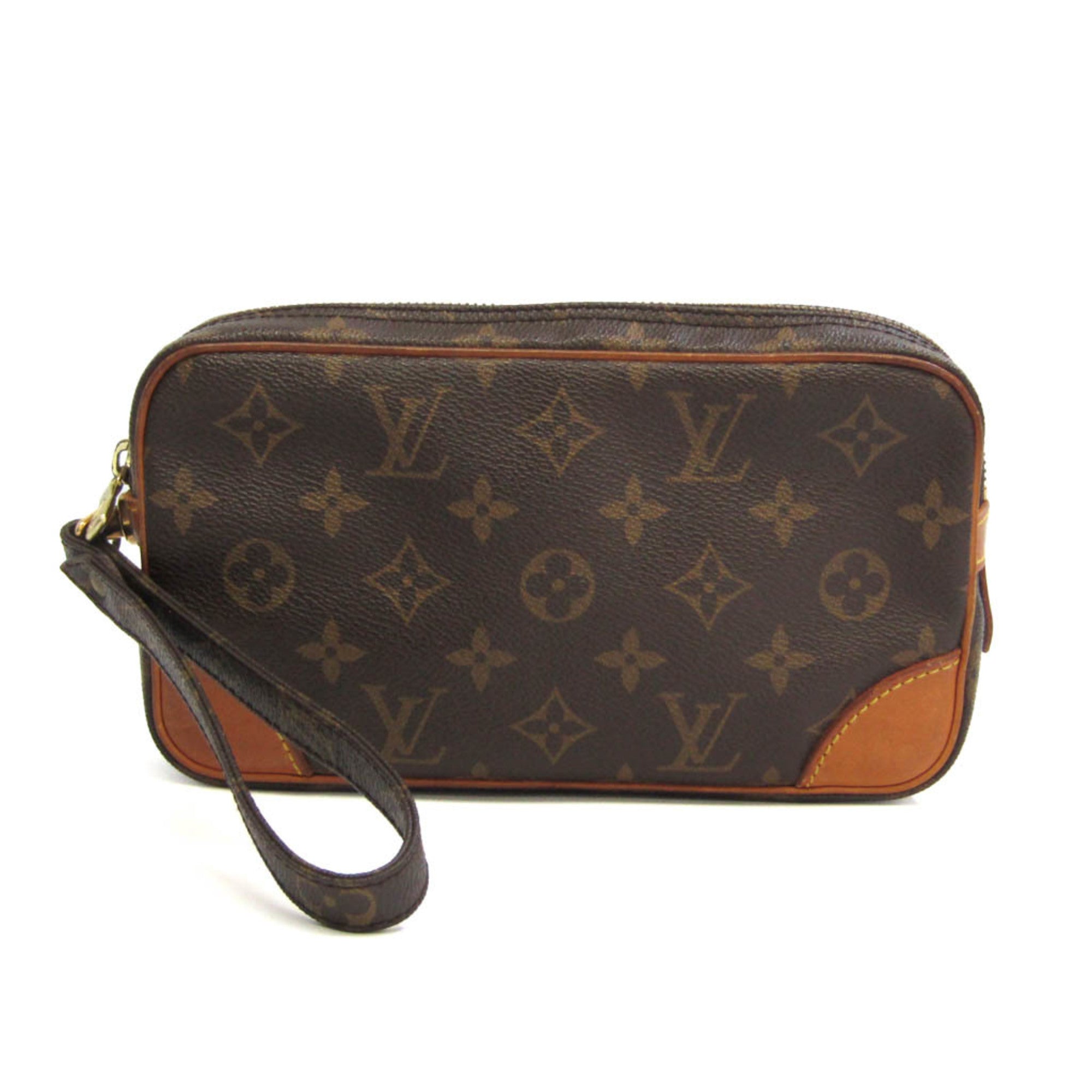 Auth Louis Vuitton Monogram Marly Dragonne PM M51827 Women's Clutch Bag