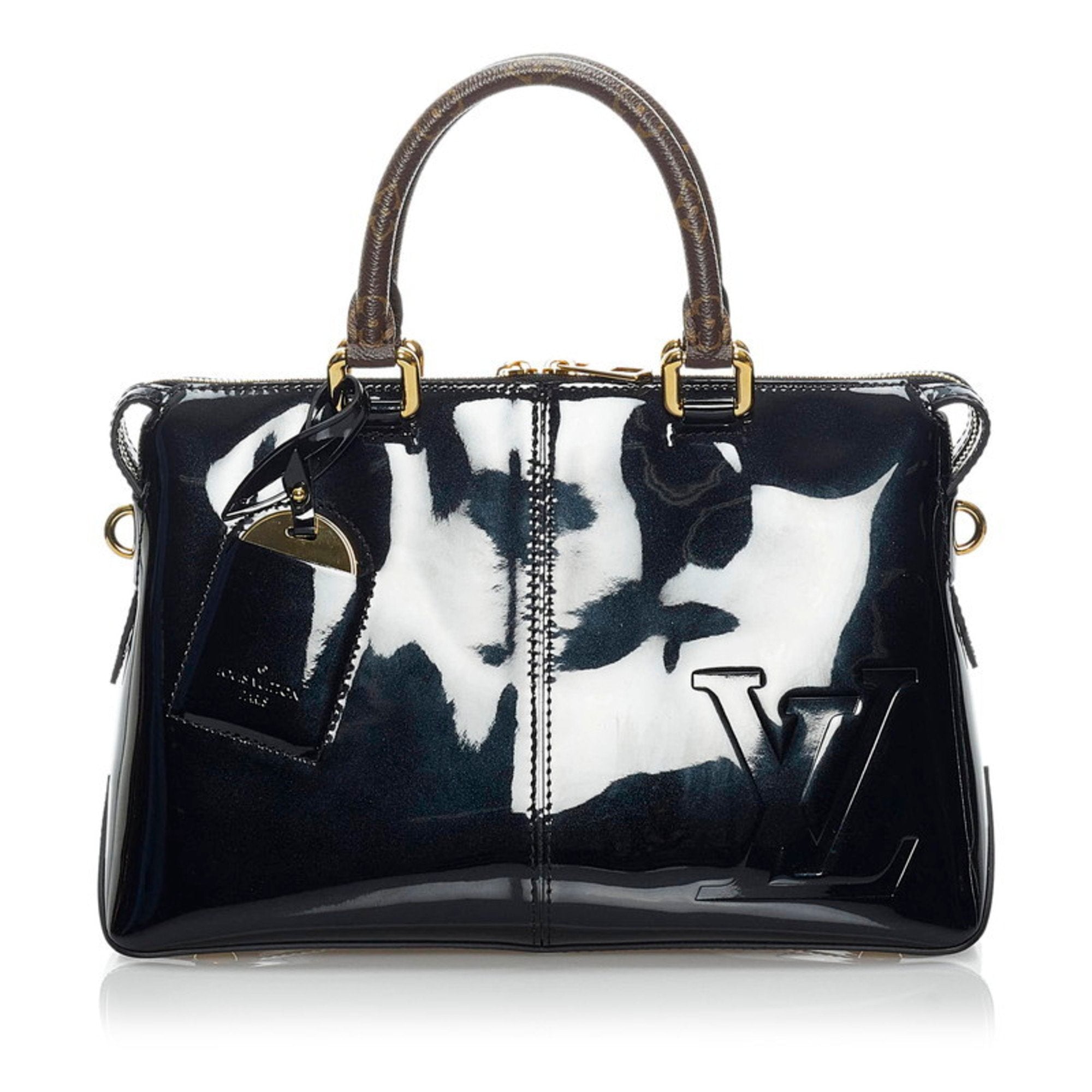 Louis Vuitton Monogram Tote Miroir Handbag Shoulder Bag M54626 Noir Bl