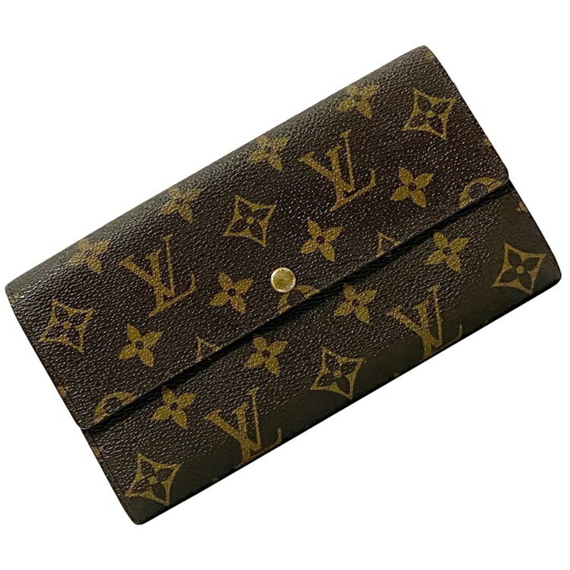 Louis Vuitton Bifold Long Wallet Portefeuille Sarah Brown Monogram M61