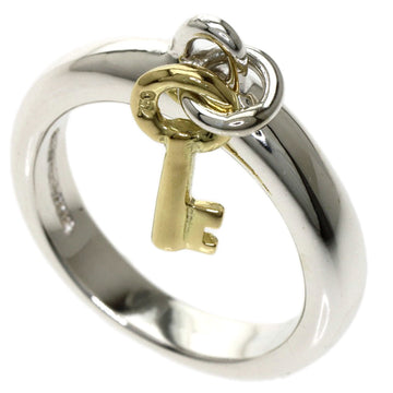 TIFFANY Key Charm Ring Silver/K18YG Ladies &Co.