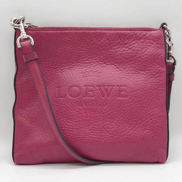 LOEWE Shoulder Bag Heritage Anagram Pink Leather