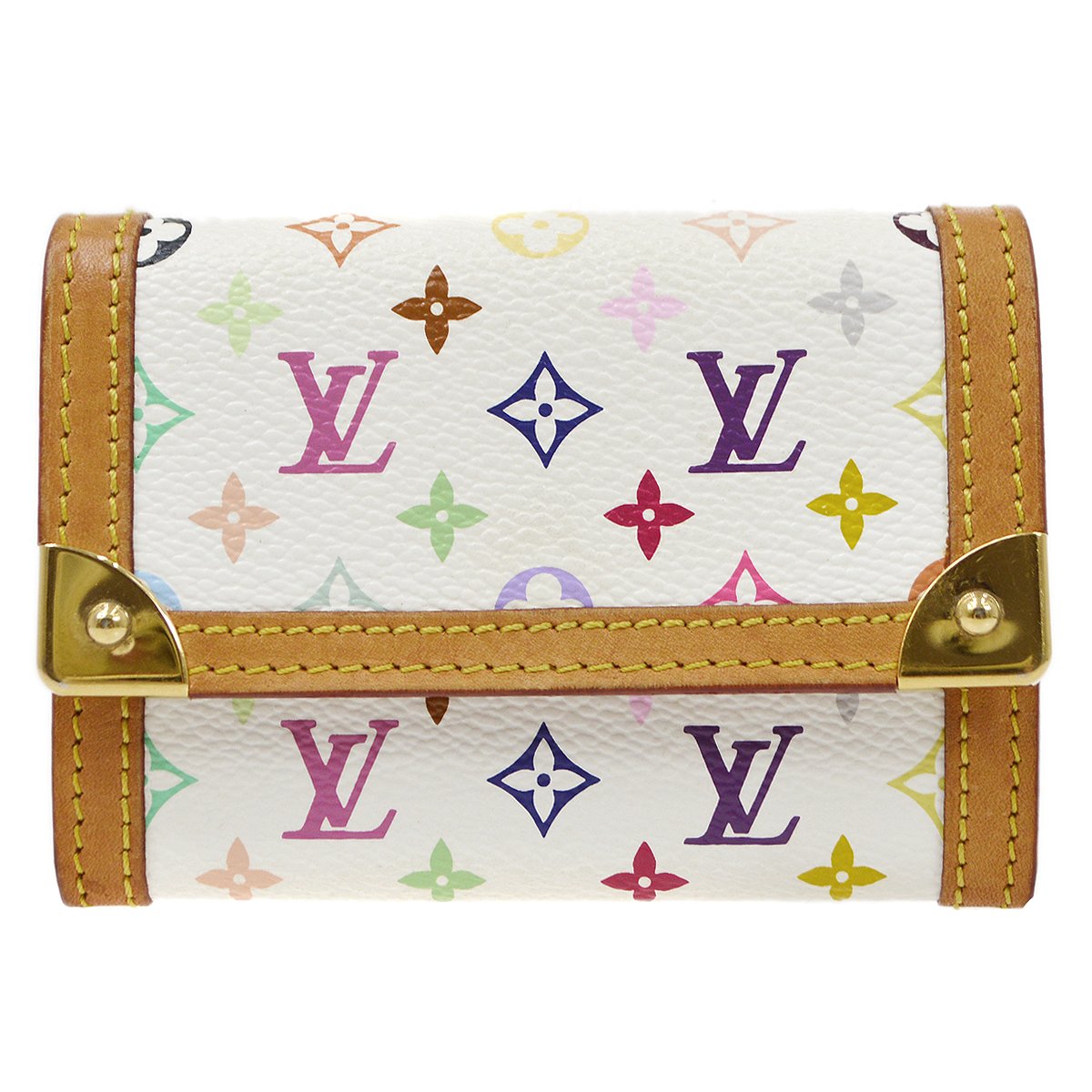 Louis Vuitton, Bags, Louis Vuitton Monogram Multicolor Portemonnaie Plat  Coin Purse Wallet