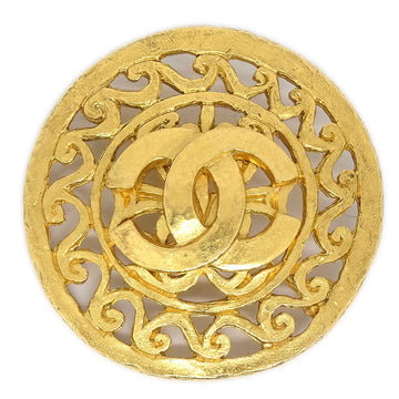 CHANEL Medallion Brooch Pin Gold 95A AK38331i