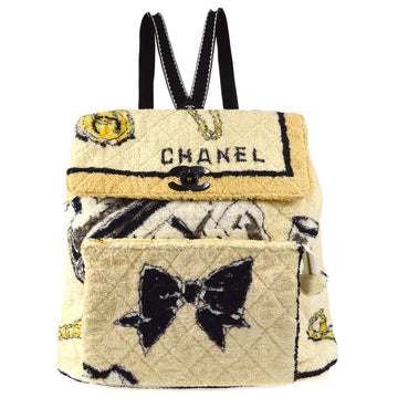 CHANEL 1994 Backpack Terry Cloth 17865
