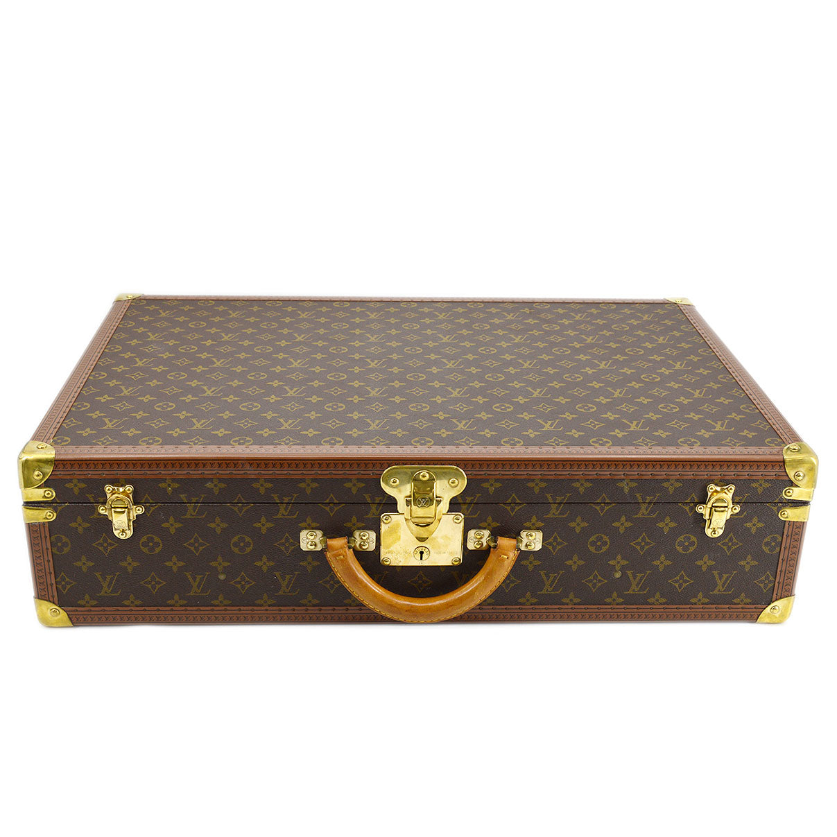 Authentic Louis Vuitton Monogram Bisten 70 Travel Trunk Case M21324 LV  J2906
