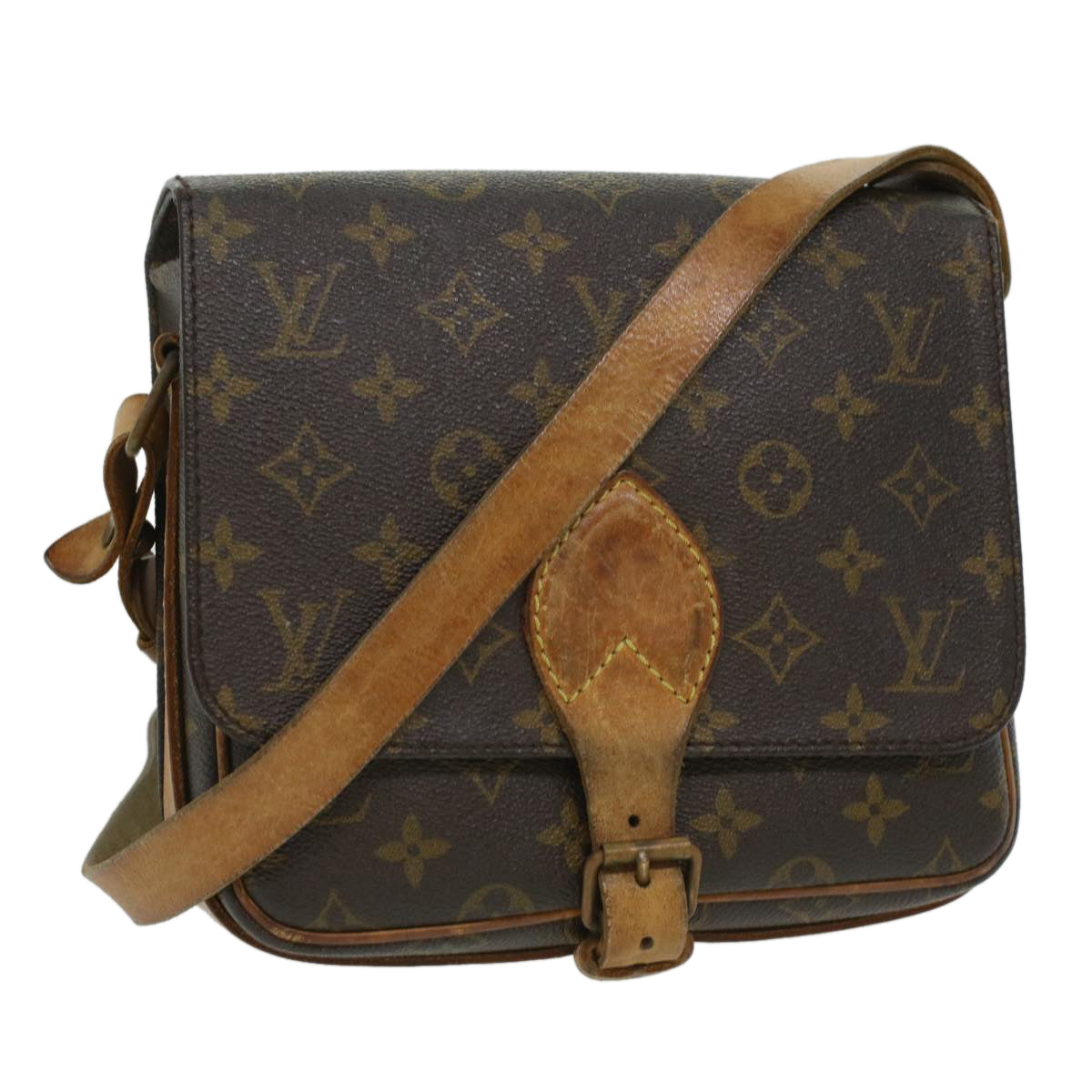 Louis Vuitton Monogram Cartouchiere mm Shoulder Bag M51253 LV Auth 34621
