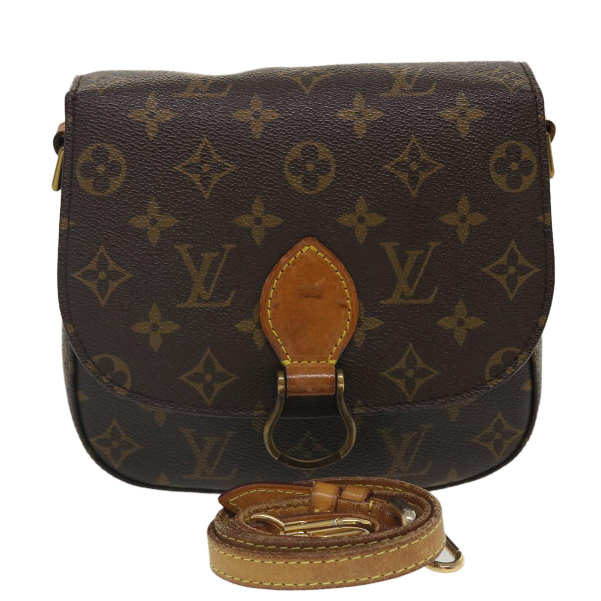 LOUIS VUITTON Monogram Saint Cloud MM Shoulder Bag Vintage M51243