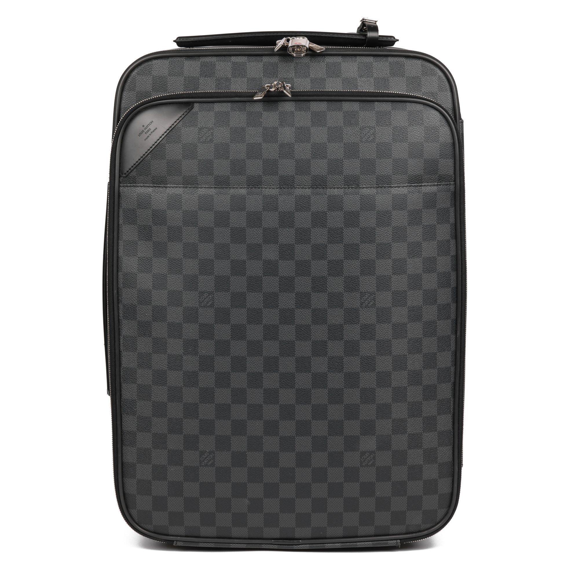 LOUIS VUITTON Damier Graphite Canvas & Calfskin Leather Briefcase Backpack