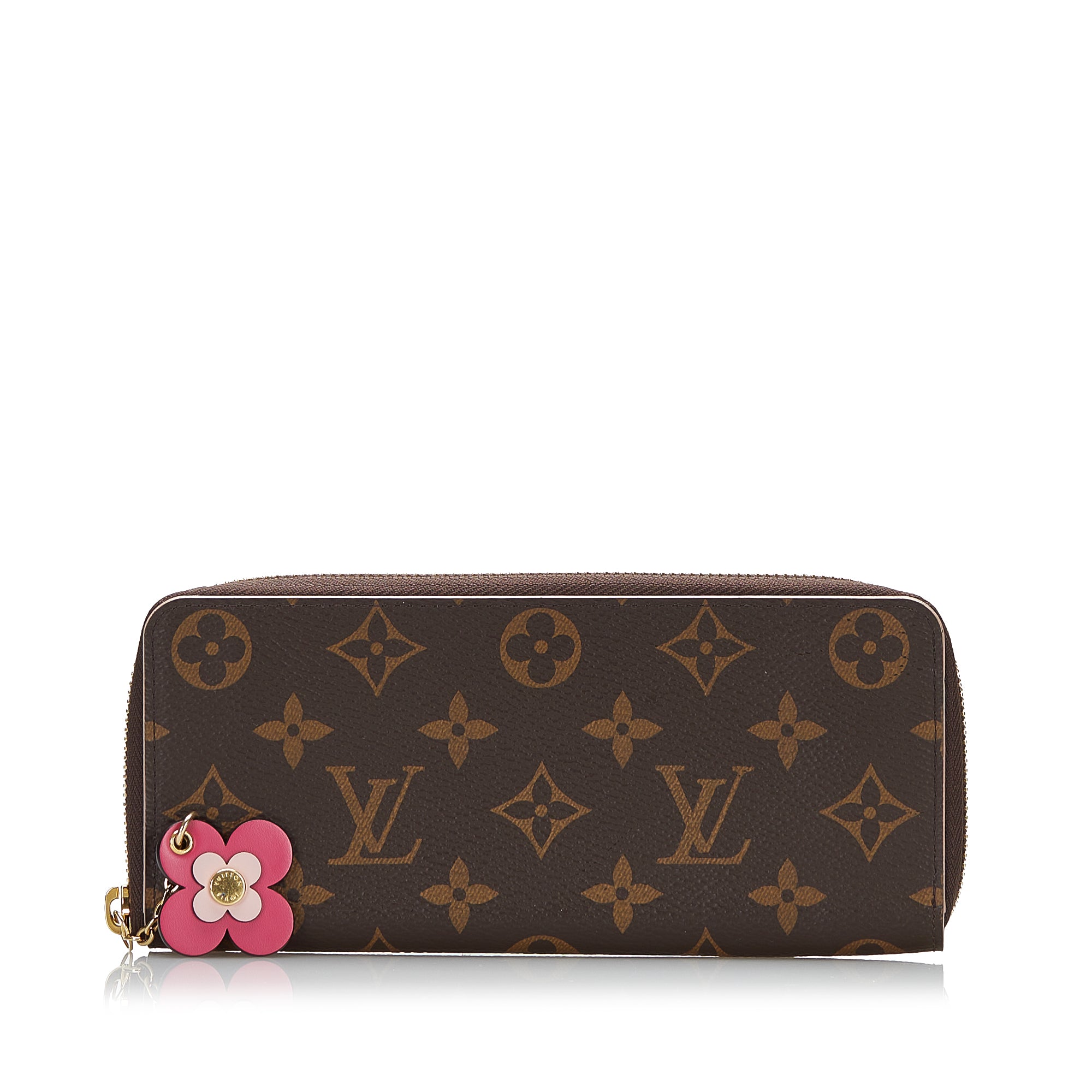 Louis Vuitton Monogram Bloom Flower Clemence Wallet Long Wallets
