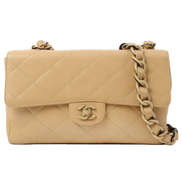 Chanel Around 2000 Made Classic Flap Acrylic Chain Bag 25Cm Beige
