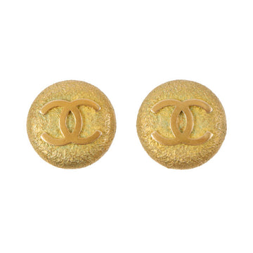 CHANEL 1995 Made Round Cc Mark Earrings