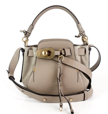 CHLOE Owen Small Suede and Calf Leather Bag