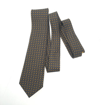 HERMES Tie in Brown Silk