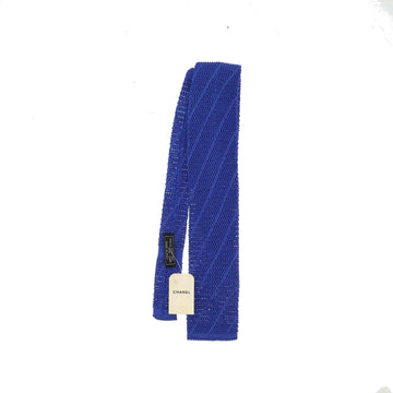 CHANEL Tie in Blue Silk
