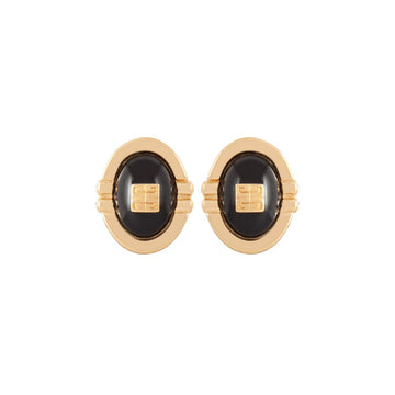 GIVENCHY 1980s  Givenchy Oval Clip-On Earrings