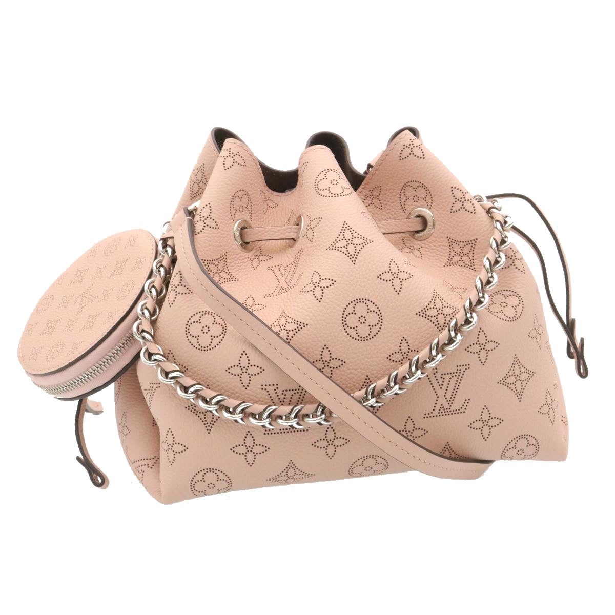 Louis Vuitton Monogram Mahina Bella Hand Bag Pink M57068 LV Auth ar6430A