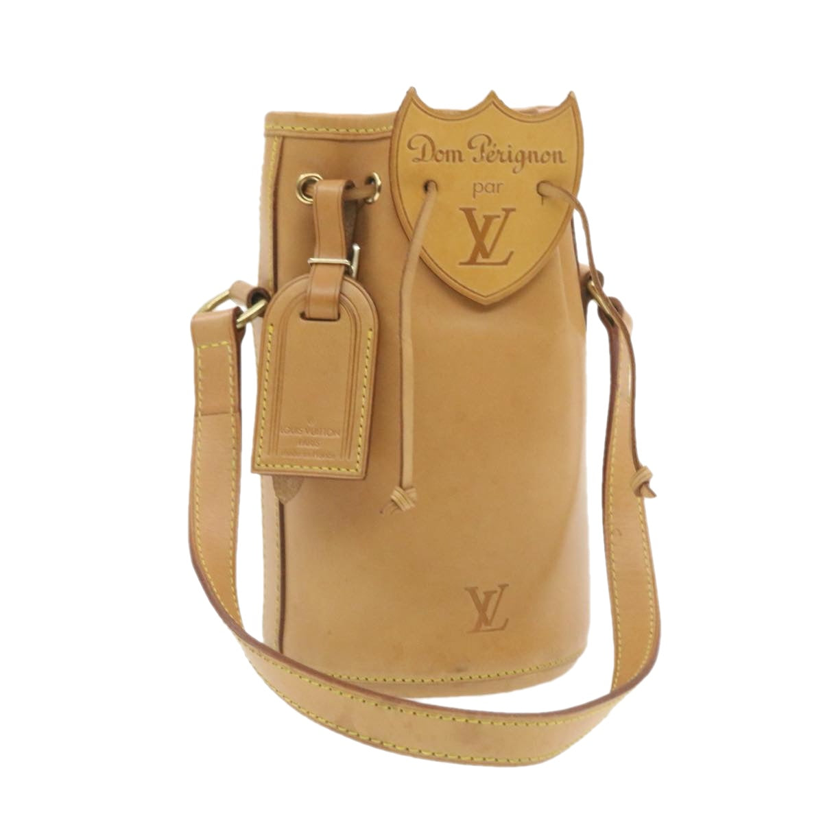 LOUIS VUITTON Nomad Dom Prignon Champagne Case Hand Bag Beige M99057 L