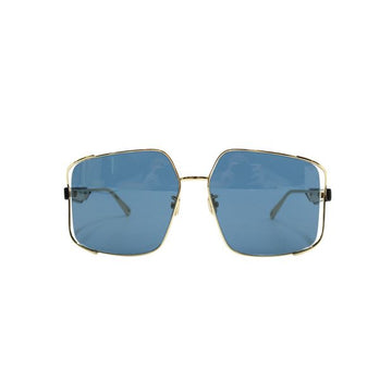 DIOR Blue And Gold Square Sunglasses