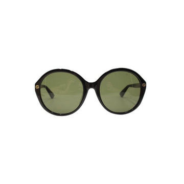 GUCCI Black Round Monogram Sunglasses