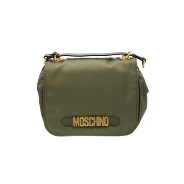 MOSCHINO Dark Green Nylon Shoulder Bag
