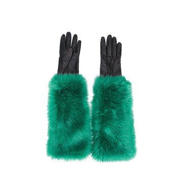 PRADA Faux Fur Lined Gloves