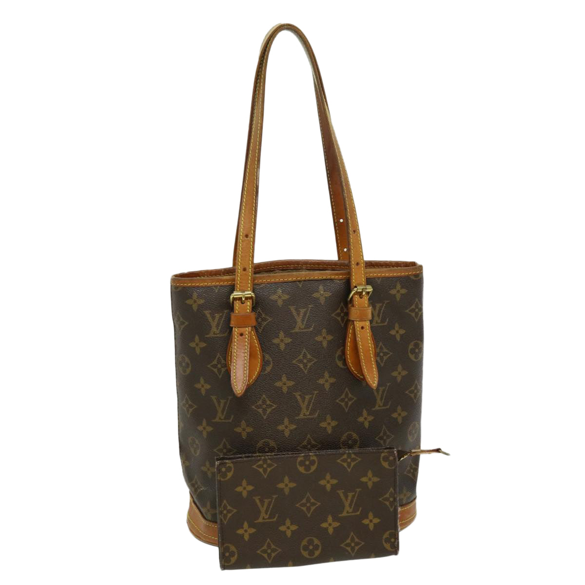 LOUIS VUITTON Bucket PM Used Shoulder Tote Bag M42238 France